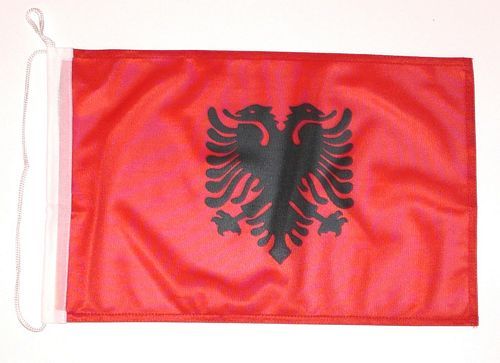 Bootsflagge Albanien 30 x 45 cm
