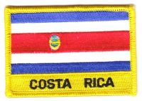 Fahnen Aufnäher Costa Rica Schrift Fahnen Aufnäher Costa Rica Schrift