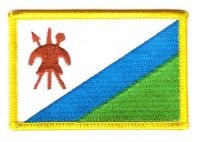 Fahnen Aufnäher Lesotho Fahnen Aufnäher Lesotho