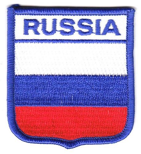 Wappen Aufnäher Fahne Russland