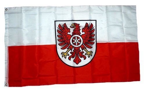Fahne Flagge Landkreis Eichsfeld im Hochformat verschiedene Größen