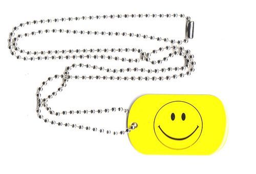 Dog Tag Fahne Smile
