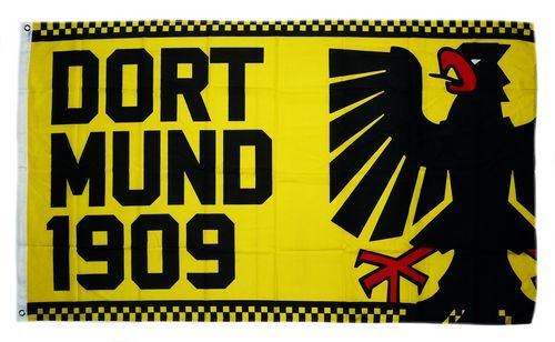 Fan sein macht Freude F9 1909 Adler Fahne Flagge Dortmund 90 x 150 cm