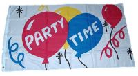 Fahne / Flagge Party Time 150 x 250 cm Fahne / Flagge Party Time 150 x 250 cm