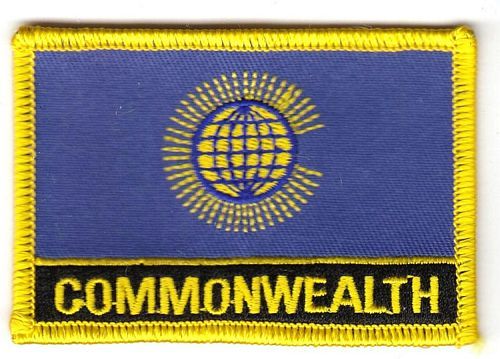 Fahnen Aufnäher Commonwealth Schrift