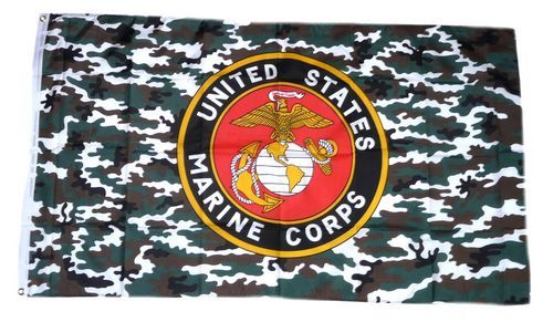 Fahne / Flagge Marine Corps Camou 90 x 150 cm