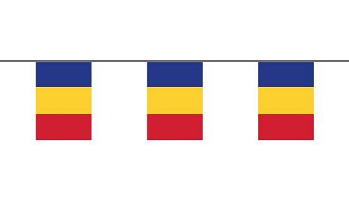 Flaggenkette Rumänien 6 m
