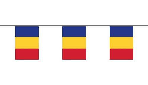 Flaggenkette Rumänien 6 m