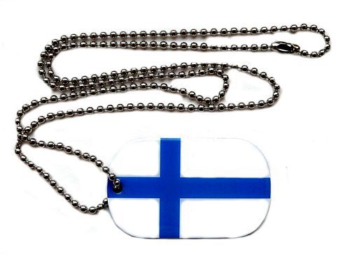Dog Tag Fahne Finnland