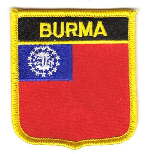 Wappen Aufnäher Fahne Myanmar