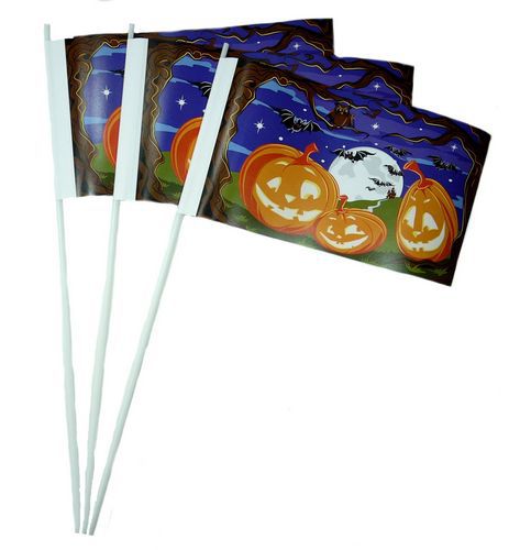 10 Papierfähnchen Happy Halloween Deko Papierfahnen Fahne Flagge