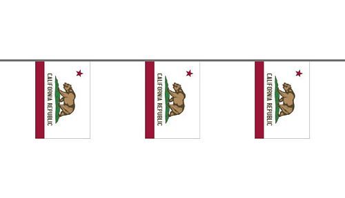 Flaggenkette USA - Kalifornien 6 m