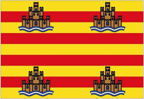 Fahnen Aufkleber Sticker Spanien - Ibiza