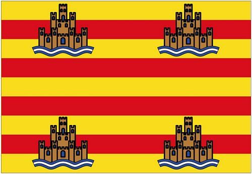 Fahnen Aufkleber Sticker Spanien - Ibiza