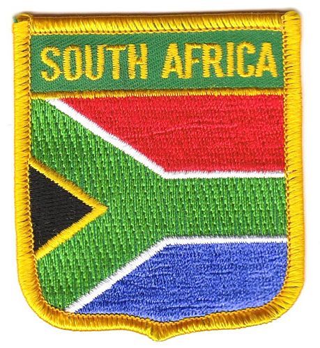 Wappen Aufnäher Fahne Südafrika