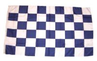 Fahne / Flagge Karo blau / weiß 150 x 250 cm Fahne / Flagge Karo blau / weiß 150 x 250 cm