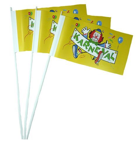 Papierfahnen Karneval