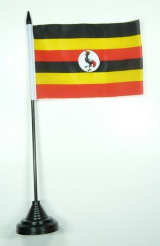 Fahne / Tischflagge Uganda NEU 11 x 16 cm Flaggen