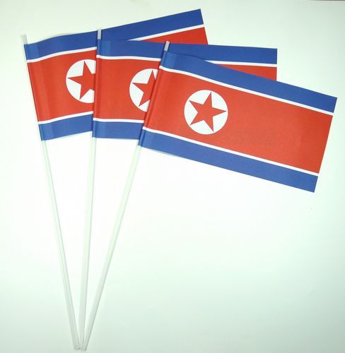 Papierfahnen Nordkorea