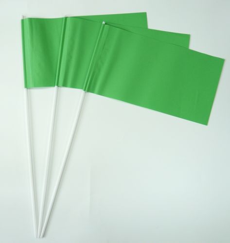 10 Papierfähnchen grün Papierfahnen Fahne Flagge