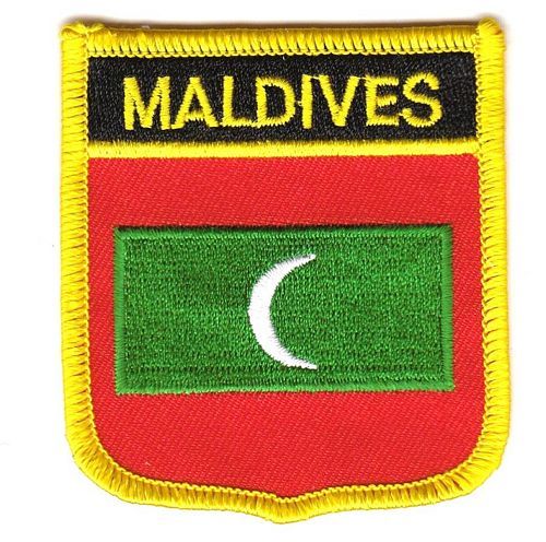 Wappen Aufnäher Fahne Malediven