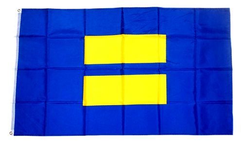 Fahne / Flagge Gleichberechtigung Equality blau 90 x 150 cm