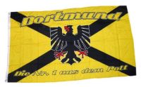 Fahne / Flagge Fußball Dortmund Kreuz 150 x 250 cm Fahne / Flagge Fußball Dortmund Kreuz 150 x 250 cm