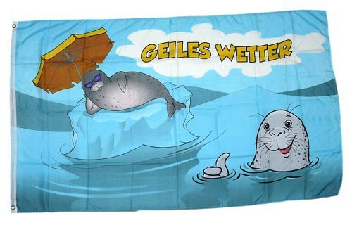 Fahne / Flagge Geiles Wetter NEU 90 x 150 cm