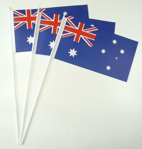 10 Papierfähnchen Australien Papierfahnen Fahne Flagge