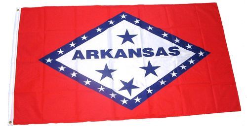 Fahne / Flagge USA - Arkansas 90 x 150 cm