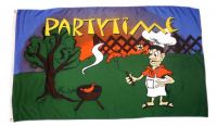 Fahne / Flagge Party Time Grillparty 90 x 150 cm Fahne / Flagge Party Time Grillparty 90 x 150 cm