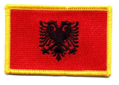 Fahnen Aufnäher Albanien