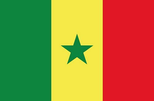 Fahnen Aufkleber Sticker Senegal