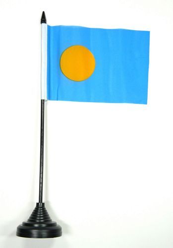 Fahne / Tischflagge Palau NEU 11 x 16 cm Flaggen