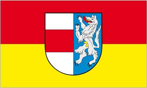Fahne / Flagge Österreich - St. Poelten 90 x 150 cm