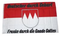 Fahne / Flagge Franke durch die Gnade Gottes 90 x 150 cm Fahne / Flagge Franke durch die Gnade Gottes 90 x 150 cm
