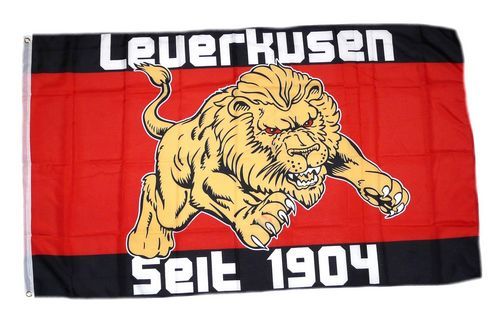 Fahne / Flagge Fussball Leverkusen 90 x 150 cm