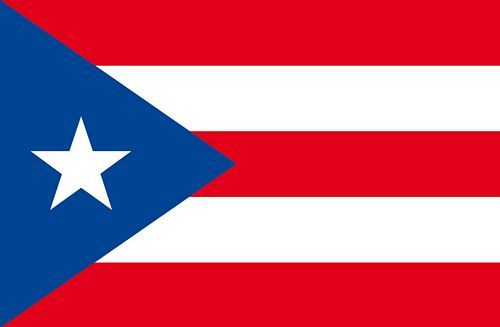 Fahnen Aufkleber Sticker Puerto Rico