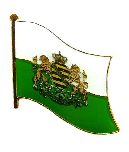 Flaggen Pin Königreich Sachsen NEU Fahne Flagge Anstecknadel