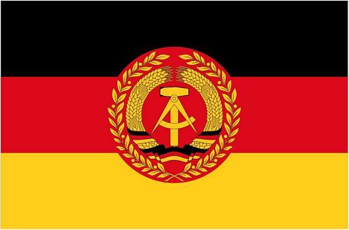 Fahnen Aufkleber Sticker DDR - NVA