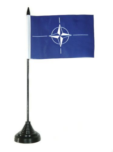 Fahne / Tischflagge NATO NEU 11 x 16 cm Flaggen