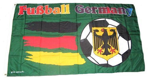 Fahne / Flagge Deutschland Fußball grün 90 x 150 cm