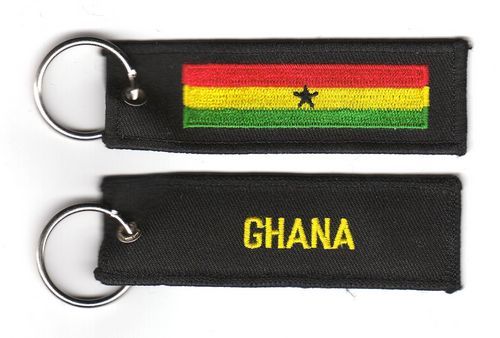 Fahnen Schlüsselanhänger Ghana