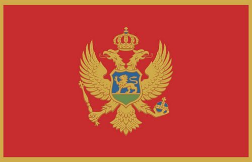 Fahnen Aufkleber Sticker Montenegro