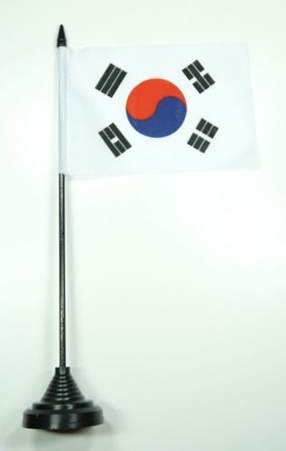 Fahne / Tischflagge Südkorea 11 x 16 cm Flaggen