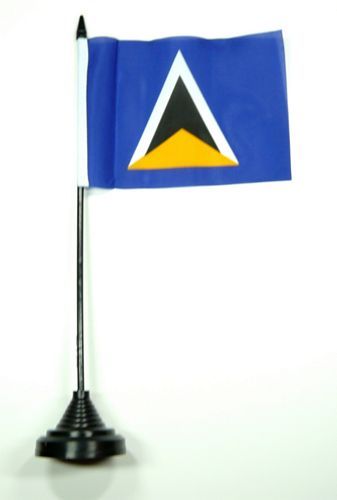 Fahne / Tischflagge St. Lucia 11 x 16 cm Flaggen