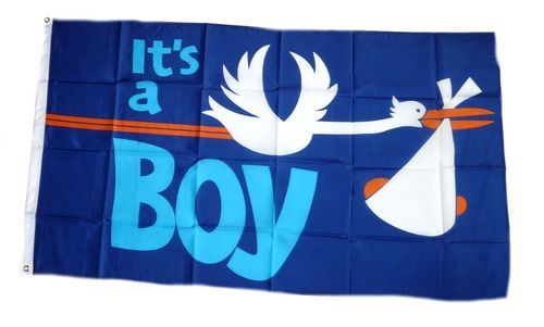 Fahne / Flagge It`s a Boy! 90 x 150 cm