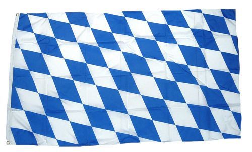 Flagge Fahne Freistaat Bayern Raute Hissflagge 150 x 250 cm 
