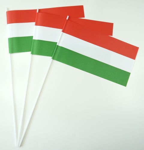 10 Papierfähnchen Ungarn Papierfahnen Fahne Flagge