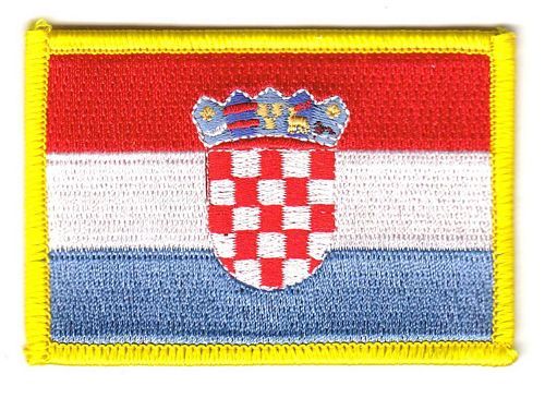 Fahnen Aufnäher Kroatien